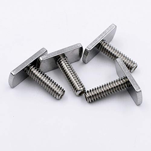 Kayak Rail Mounting Hardware Kit - 1/4 Inch T Bolt Screws & Nuts