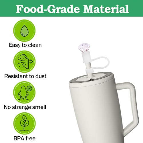4Pcs Diamond Straw Covers for Brumate Era 30/40oz Tumblers