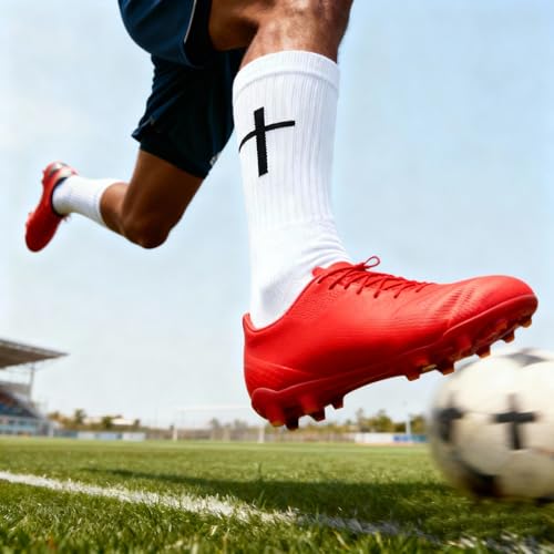 Non-Slip Soccer Grip Socks - Breathable Athletic Sports Socks, US 6-13