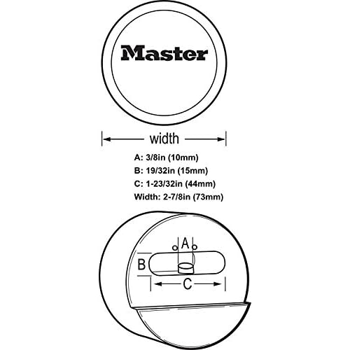 Master Lock Pro Series Hidden Shackle Padlocks, Keyed Alike 6271NKA-1 w/BumpStop Technology