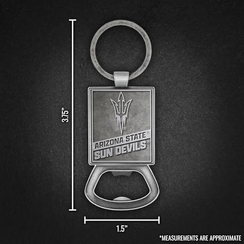 NCAA Pewter Bottle Opener Keychain - Arizona State Sun Devils