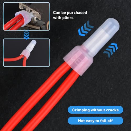 300PCS Closed End Crimp Terminals 22-16 Gauge Nylon Insulated