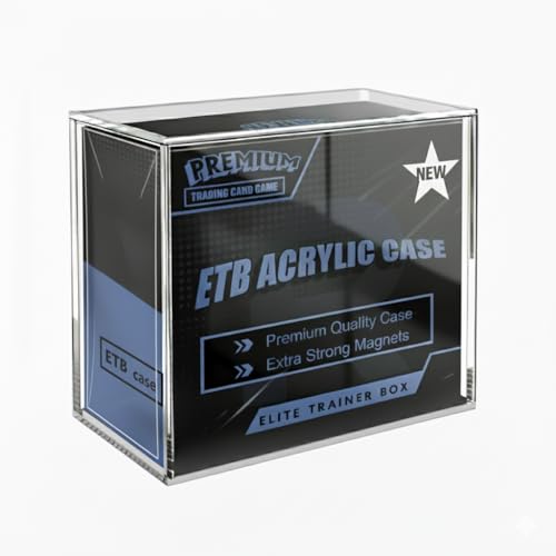 Acrylic Display Case for Elite Trainer Boxes - Clear, Magnetic, 8mm+5mm Thick