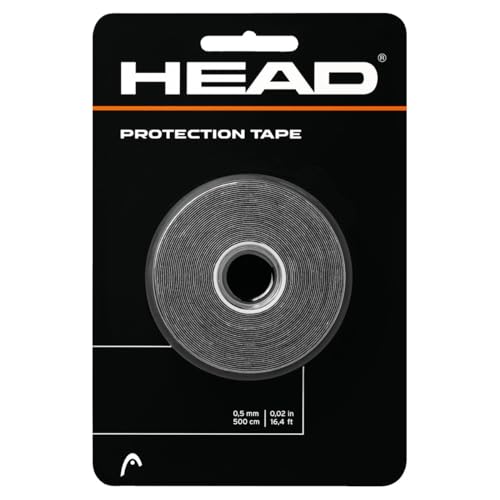Racquet Protection Tape - 16 ft, Black, One Size