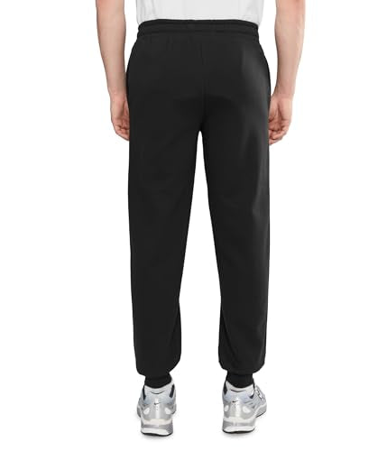 PUMA Men's Essentials No.1 Logo Cuffed Sweatpants - Black, Large