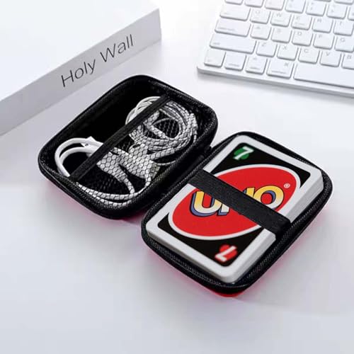 Waterproof Playing Card Case for UNO - 2 Pcs, Red+Purple