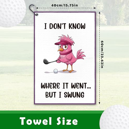 Microfiber Golf Towel - I Don't Know Where it Went But I Swung