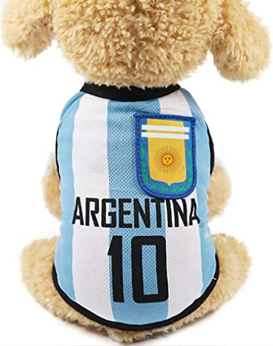 World Cup Soccer Jersey for Dogs - Blue, Small Size