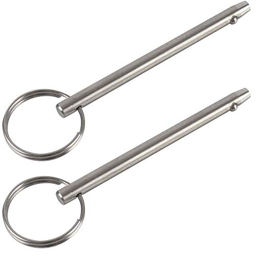 2 Pack Quick Release Pins - 316 Stainless Steel Marine Hardware