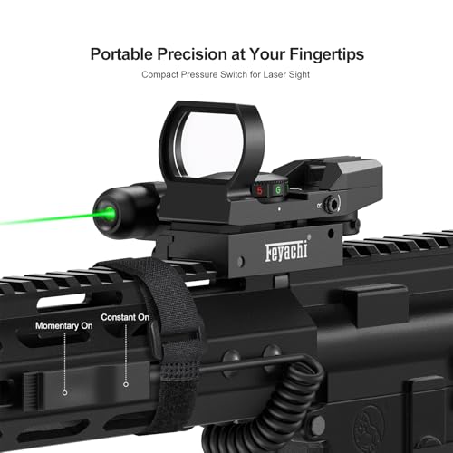Reflex Sight with Green Laser - 4 Reticles, Black Variation