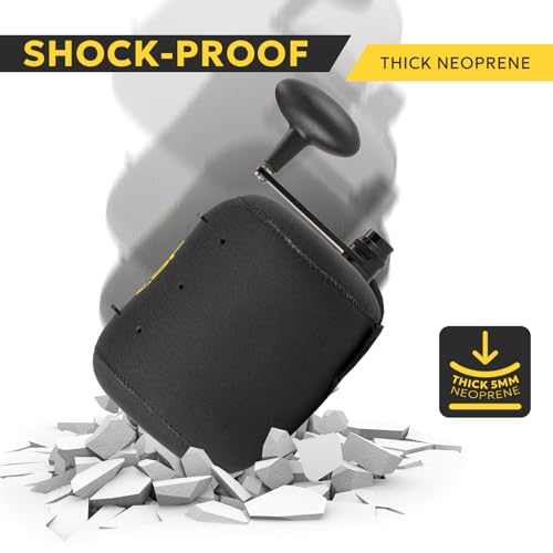 Neoprene Fishing Reel Cover - Protective Pouch - Black - XS