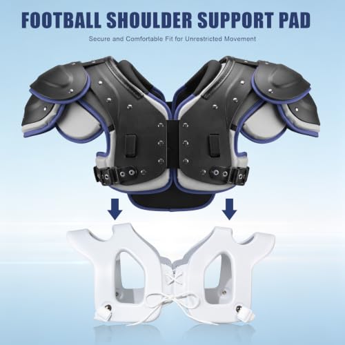 Clasextr Shoulder Injury Pad - Under Shoulder Protection for Football, Hockey & Lacrosse (Adult 20 x 9 in)