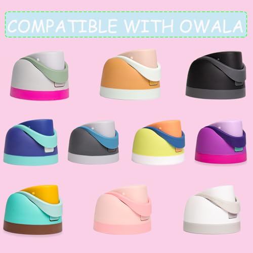 Leakproof Replacement Lid for Owala Freesip Water Bottles - BPA-Free, One-Button Design (Pinkish Purple)