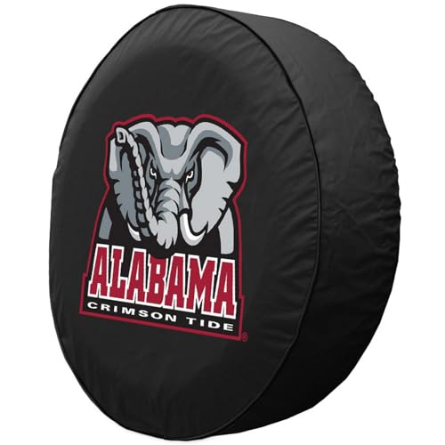 Alabama Crimson Tide Tire Cover - Black / M (25.5" x 8")
