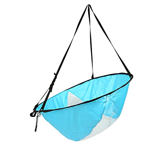 Foldable Kayak Sail with Clear Window & Storage Bag - Blue