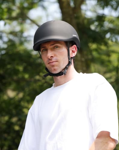 Adjustable Bike Helmet for Adults - Matte Black / Medium