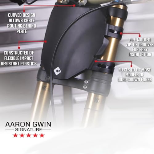 Downhill Number Plate - Low-Profile Durable Polymer Design