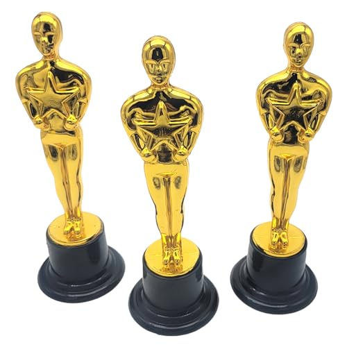 Gold Award Trophy - 6 Inch Plastic Statue for Achievements