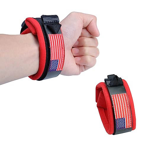 Adjustable Universal Jet Ski Floating Wrist Strap - Red With Flag