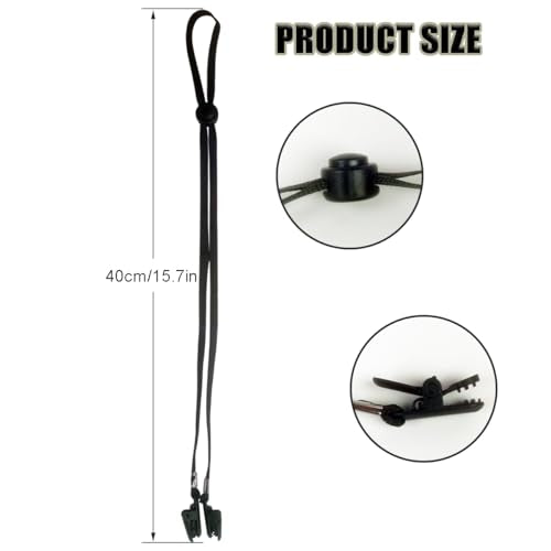 Adjustable Cowboy Hat Chin Strap - Windproof Anti-Loss Hat Band (2 Pack)