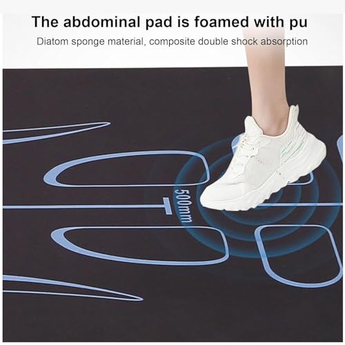 Non-Slip 7mm Exercise Yoga Mat for Ab Roller Workouts with Storage Bag