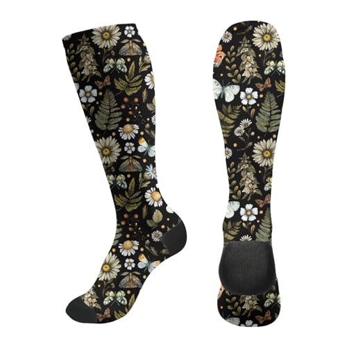 Compression Mushroom Socks for Circulation - Travel & Nursing