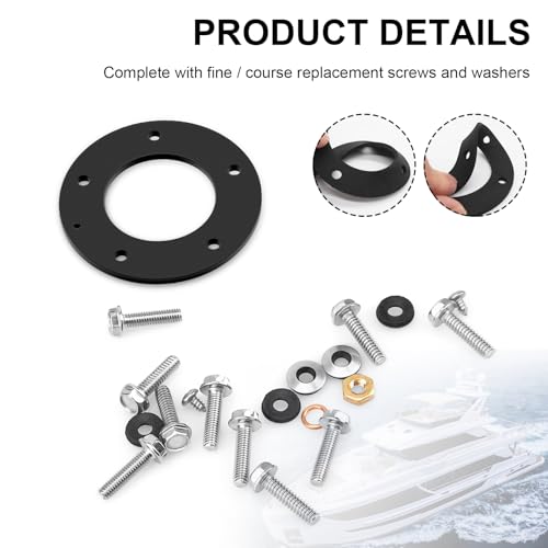 Marine Fuel Sender Gasket Kit for Moeller 035728-10 - Waterproof Seal, 5-Hole Replacement