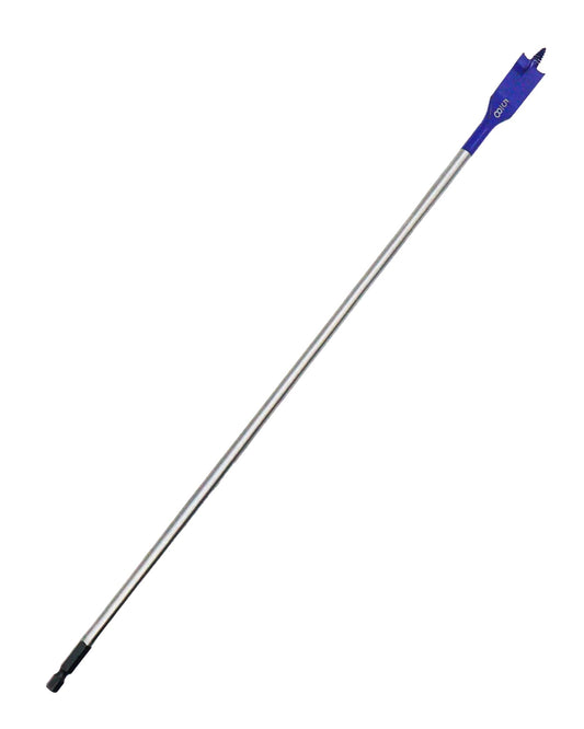 Wisechain 5/8" x 16" Long Wood Spade Drill Bit, Self-Feeding Flat Drill Bit with Blue Coating for Deep Drilling in Wood, Carpentry, and DIY Projects