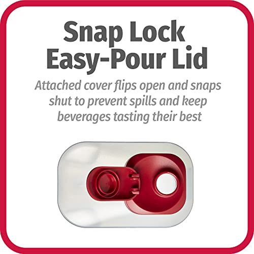 GoodCook 3-Quart BPA-Free Plastic Pitcher with Snap Lock Lid - Pack of 4, 96oz