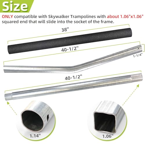 Trampoline Replacement Poles for Skywalker 4201 & 4202 - Foam Sleeve Included