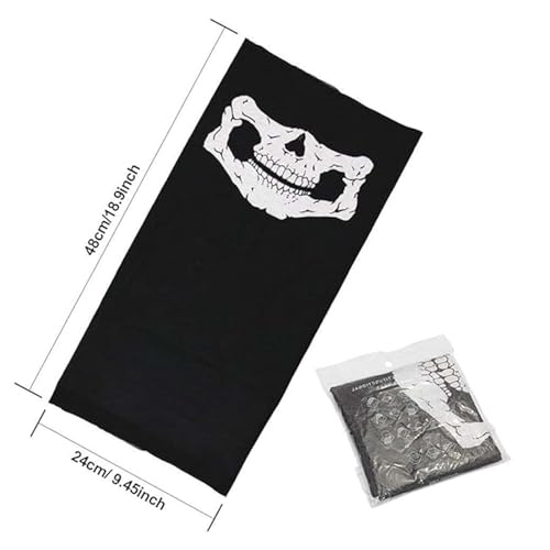 Skull Ski Mask Balaclava - Breathable Ghost Face Design, 3 Pack