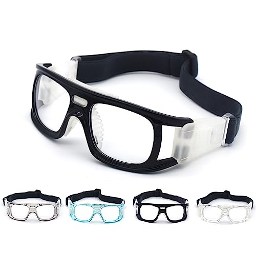 Sports Goggles for Men & Women - Black Shock-Resistant Glasses