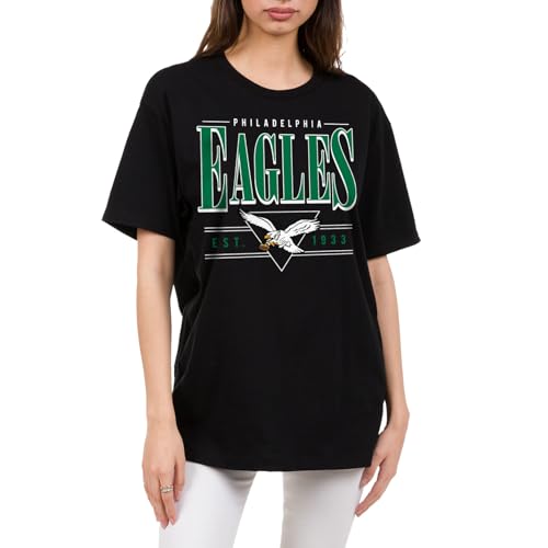 Philadelphia Eagles Junk Food NFL Retro Adult T-Shirt Large Black