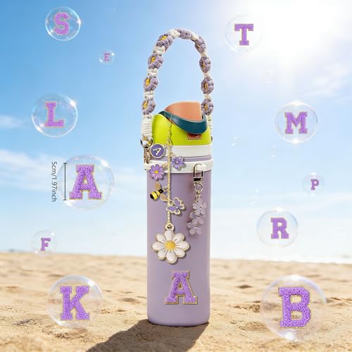 Owala Bottle Accessories Set - Purple Charm & Strap - M