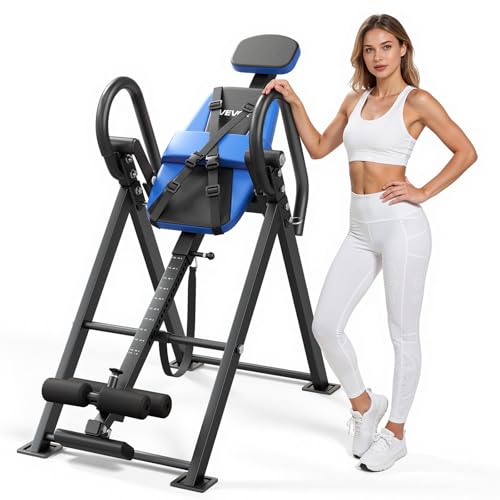 Heavy Duty Inversion Table for Back Pain Relief - 300 lbs Capacity