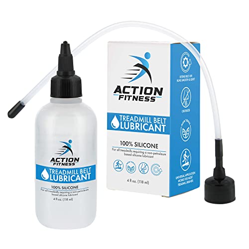 100% Silicone Treadmill Lubricant - 4oz with Dual Applicators