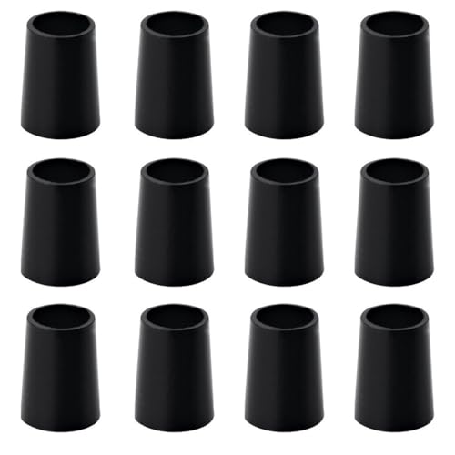 Black Golf Ferrules for .355 Taper Tip Irons - 12 Pack