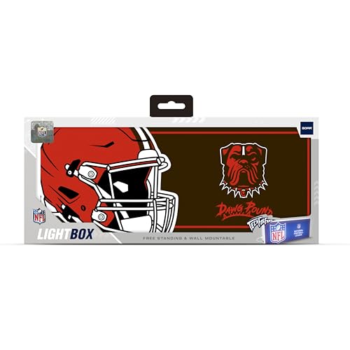 NFL LED Ambience Light Box - Eco-Friendly Wall Decor, USB-C & Battery Powered