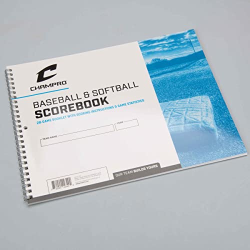 Baseball Score Book - 52 Pages, White