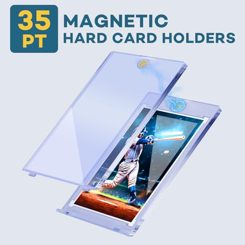 Magnetic Card Holders 20ct - 35pt UV Protection Display Case
