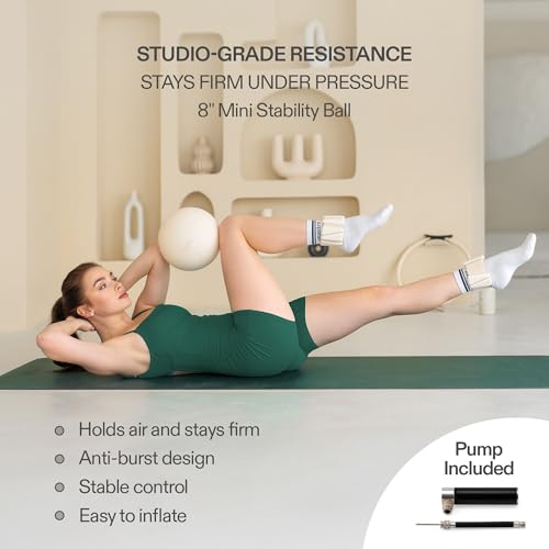 Complete Pilates Set with Ring, Ball, Weights & Bands - Ivory