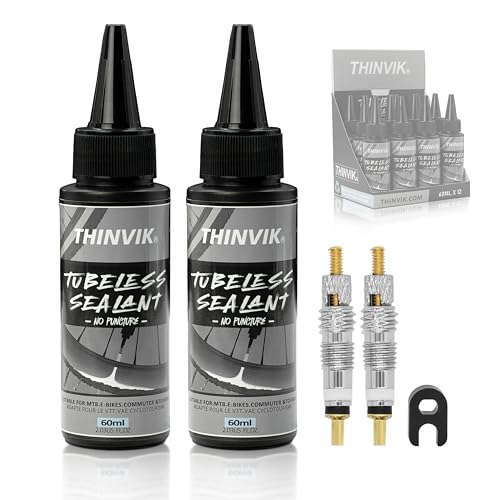 Tubeless Bike Tire Sealant - 60ML (2oz) - 2 Bottles for Puncture Prevention