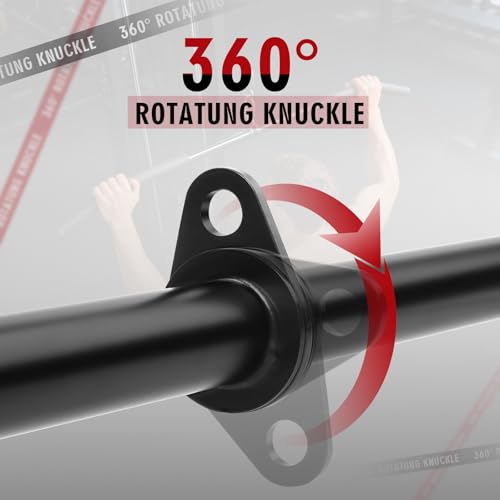 39.7'' Lat Pulldown Bar with 360° Rotation for Cable Machines
