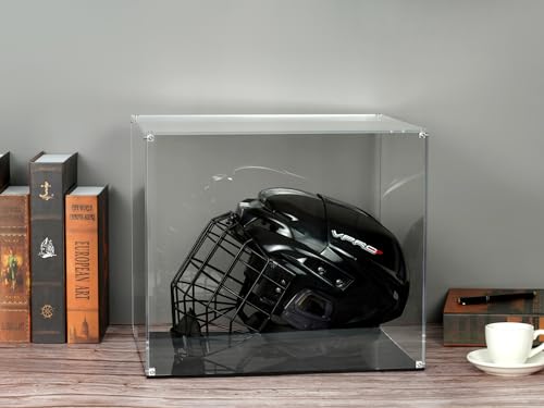 MaiiTiproll 15x12x13” Acrylic Helmet Display Case - Clear Memorabilia Box