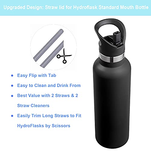 Durable Straw Lid for Hydro Flask Standard Mouth - Crown Lid