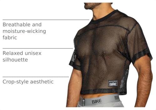 Bike Athletic Unisex Short Sleeve Practice Jersey Top Large X-Large Black