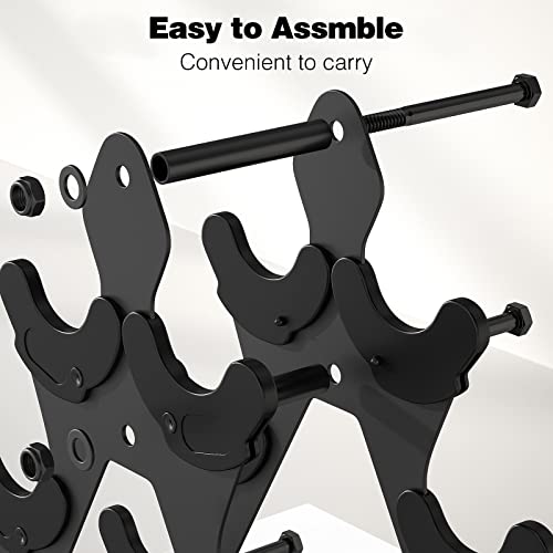 Dumbbell Rack Stand - Metal 3-Tier Weight Storage for Home Gym