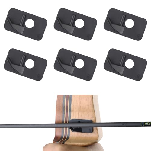 Recurve Bow Arrow Rest - 6-Pack Self-Adhesive Plastic