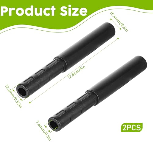 5-Inch Golf Club Shaft Extension Rods - Carbon Fiber Putter Extender (2 Pack)