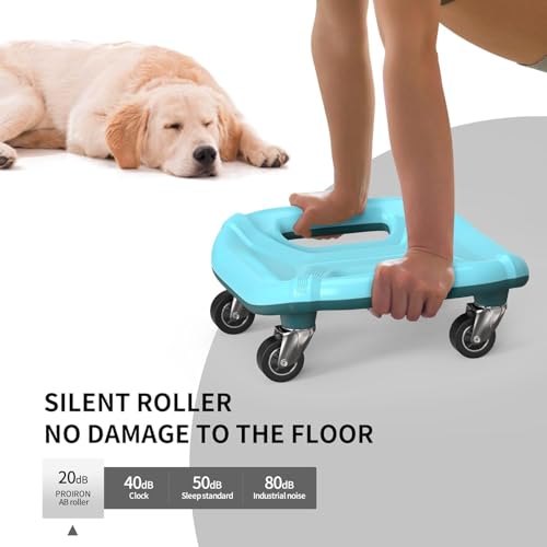 Multifunctional Ab Roller Wheel with Knee Pads - Blue